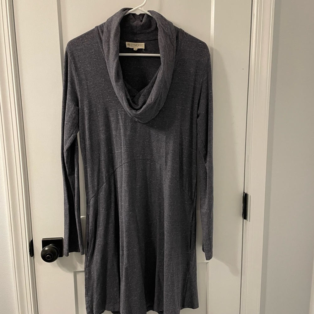 Cowl neck midi dress